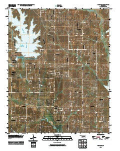 Franklin Oklahoma Historical topographic map, 1:24000 scale, 7.5 X 7.5 Minute, Year 2010