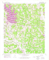 Franklin Oklahoma Historical topographic map, 1:24000 scale, 7.5 X 7.5 Minute, Year 1956