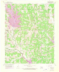 Franklin Oklahoma Historical topographic map, 1:24000 scale, 7.5 X 7.5 Minute, Year 1956