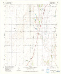 Frederick SE Oklahoma Historical topographic map, 1:24000 scale, 7.5 X 7.5 Minute, Year 1984