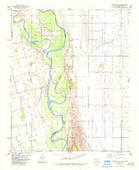 Frederick SW Oklahoma Historical topographic map, 1:24000 scale, 7.5 X 7.5 Minute, Year 1984
