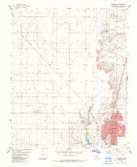 Frederick Oklahoma Historical topographic map, 1:24000 scale, 7.5 X 7.5 Minute, Year 1984