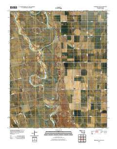 Frederick SW Oklahoma Historical topographic map, 1:24000 scale, 7.5 X 7.5 Minute, Year 2010