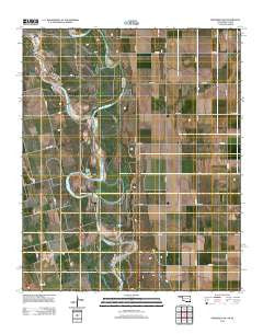 Frederick SW Oklahoma Historical topographic map, 1:24000 scale, 7.5 X 7.5 Minute, Year 2012