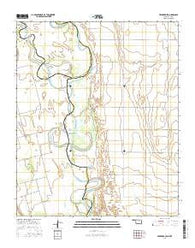 Frederick SW Oklahoma Current topographic map, 1:24000 scale, 7.5 X 7.5 Minute, Year 2016