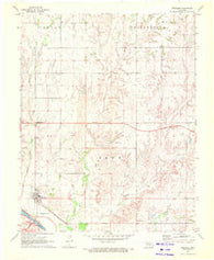 Freedom Oklahoma Historical topographic map, 1:24000 scale, 7.5 X 7.5 Minute, Year 1970