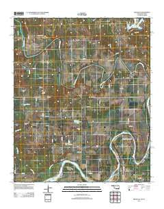 Frogville Oklahoma Historical topographic map, 1:24000 scale, 7.5 X 7.5 Minute, Year 2012