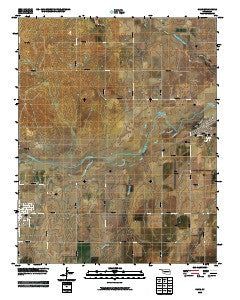 Gage Oklahoma Historical topographic map, 1:24000 scale, 7.5 X 7.5 Minute, Year 2010