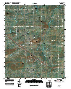 Gans Oklahoma Historical topographic map, 1:24000 scale, 7.5 X 7.5 Minute, Year 2010