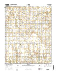 Garber Oklahoma Current topographic map, 1:24000 scale, 7.5 X 7.5 Minute, Year 2016