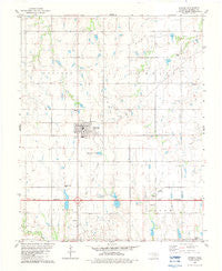 Garber Oklahoma Historical topographic map, 1:24000 scale, 7.5 X 7.5 Minute, Year 1982