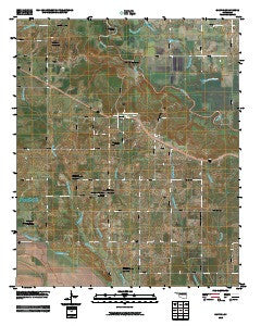 Garvin Oklahoma Historical topographic map, 1:24000 scale, 7.5 X 7.5 Minute, Year 2010