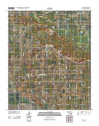 Garvin Oklahoma Historical topographic map, 1:24000 scale, 7.5 X 7.5 Minute, Year 2012