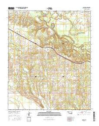 Garvin Oklahoma Current topographic map, 1:24000 scale, 7.5 X 7.5 Minute, Year 2016