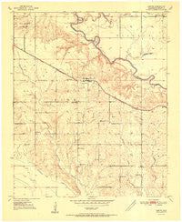 Garvin Oklahoma Historical topographic map, 1:24000 scale, 7.5 X 7.5 Minute, Year 1951