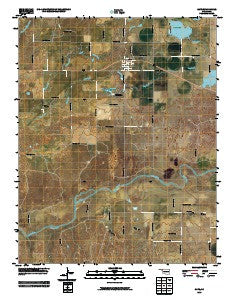 Gate Oklahoma Historical topographic map, 1:24000 scale, 7.5 X 7.5 Minute, Year 2010