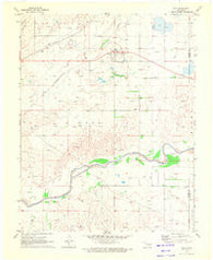 Gate Oklahoma Historical topographic map, 1:24000 scale, 7.5 X 7.5 Minute, Year 1970