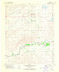 Gate Oklahoma Historical topographic map, 1:24000 scale, 7.5 X 7.5 Minute, Year 1970