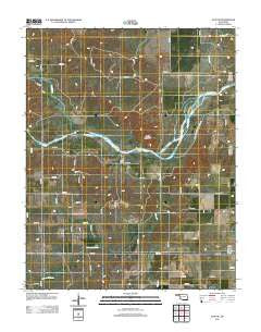 Gate NE Oklahoma Historical topographic map, 1:24000 scale, 7.5 X 7.5 Minute, Year 2012