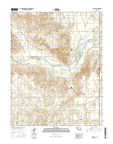 Gate NE Oklahoma Current topographic map, 1:24000 scale, 7.5 X 7.5 Minute, Year 2016
