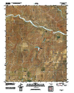 Gate NW Oklahoma Historical topographic map, 1:24000 scale, 7.5 X 7.5 Minute, Year 2010