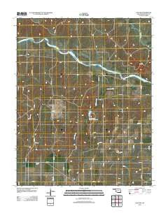 Gate NW Oklahoma Historical topographic map, 1:24000 scale, 7.5 X 7.5 Minute, Year 2012