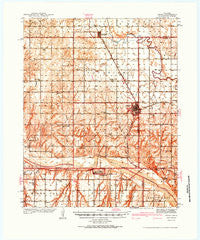 Geary Oklahoma Historical topographic map, 1:62500 scale, 15 X 15 Minute, Year 1942
