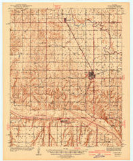 Geary Oklahoma Historical topographic map, 1:62500 scale, 15 X 15 Minute, Year 1942