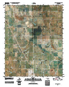 Geary North Oklahoma Historical topographic map, 1:24000 scale, 7.5 X 7.5 Minute, Year 2009