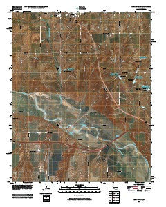 Geary South Oklahoma Historical topographic map, 1:24000 scale, 7.5 X 7.5 Minute, Year 2010