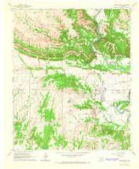 Gene Autry Oklahoma Historical topographic map, 1:24000 scale, 7.5 X 7.5 Minute, Year 1964