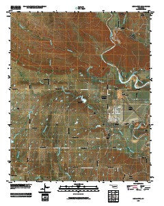 Gene Autry Oklahoma Historical topographic map, 1:24000 scale, 7.5 X 7.5 Minute, Year 2009