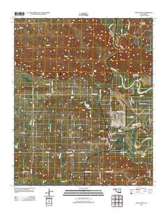 Gene Autry Oklahoma Historical topographic map, 1:24000 scale, 7.5 X 7.5 Minute, Year 2012