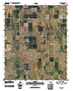 Geronimo Oklahoma Historical topographic map, 1:24000 scale, 7.5 X 7.5 Minute, Year 2009