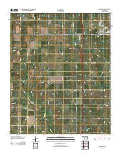 Geronimo Oklahoma Historical topographic map, 1:24000 scale, 7.5 X 7.5 Minute, Year 2012