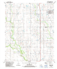 Geronimo Oklahoma Historical topographic map, 1:24000 scale, 7.5 X 7.5 Minute, Year 1987