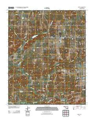 Gerty Oklahoma Historical topographic map, 1:24000 scale, 7.5 X 7.5 Minute, Year 2012