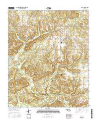 Gerty Oklahoma Current topographic map, 1:24000 scale, 7.5 X 7.5 Minute, Year 2016