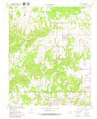 Gerty Oklahoma Historical topographic map, 1:24000 scale, 7.5 X 7.5 Minute, Year 1967