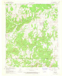Gerty Oklahoma Historical topographic map, 1:24000 scale, 7.5 X 7.5 Minute, Year 1967