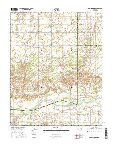 Glass Mountains NE Oklahoma Current topographic map, 1:24000 scale, 7.5 X 7.5 Minute, Year 2016