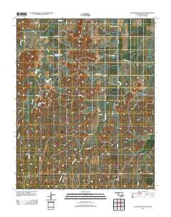 Glass Mountains SW Oklahoma Historical topographic map, 1:24000 scale, 7.5 X 7.5 Minute, Year 2012