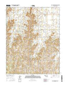 Glass Mountains SW Oklahoma Current topographic map, 1:24000 scale, 7.5 X 7.5 Minute, Year 2016