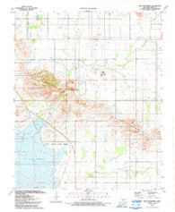 Glen Mountains Oklahoma Historical topographic map, 1:24000 scale, 7.5 X 7.5 Minute, Year 1991