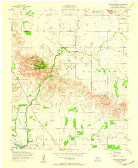 Glen Mountains Oklahoma Historical topographic map, 1:24000 scale, 7.5 X 7.5 Minute, Year 1956