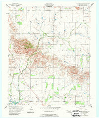 Glen Mountains Oklahoma Historical topographic map, 1:24000 scale, 7.5 X 7.5 Minute, Year 1956