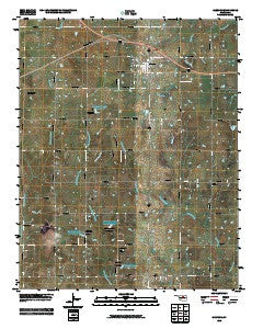 Glencoe Oklahoma Historical topographic map, 1:24000 scale, 7.5 X 7.5 Minute, Year 2010