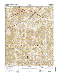Glencoe Oklahoma Current topographic map, 1:24000 scale, 7.5 X 7.5 Minute, Year 2016