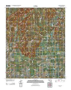 Golden Oklahoma Historical topographic map, 1:24000 scale, 7.5 X 7.5 Minute, Year 2012