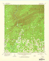 Golden Oklahoma Historical topographic map, 1:62500 scale, 15 X 15 Minute, Year 1959